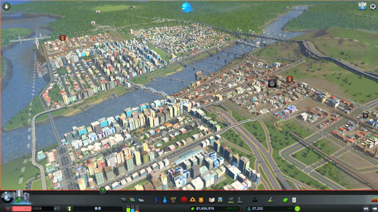 Cities Skylinesに今更ながらはまってしまった たーぼうのへや